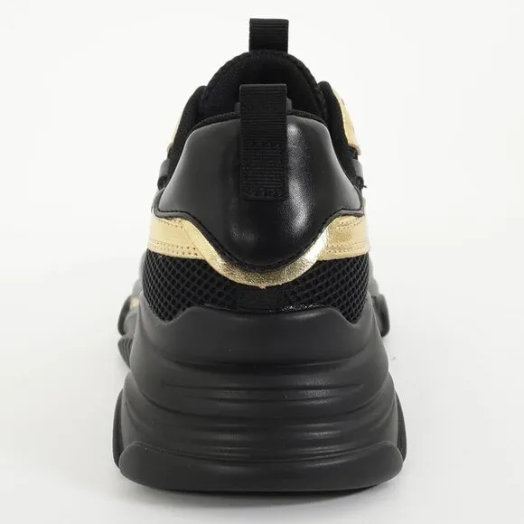 🆕 Niluber Platform Sneakers-Slip Women Black Breathable Running Glitter Shoes