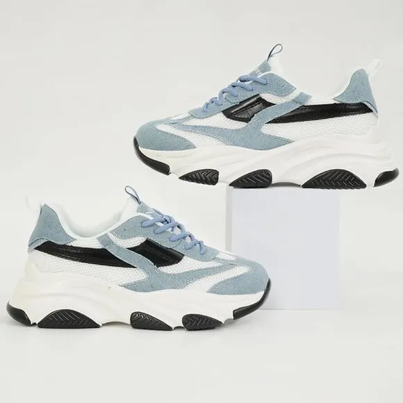 🆕 Niluber Platform Sneakers-Slip Women White Running Lightweight Glitter Shoes