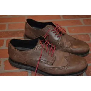 104-a Cole Haan Brown Leather Dress Shoes Loafers Size 10 M Grand.0S Mens