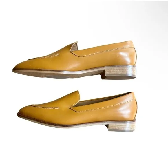 $168 NWOB EVERLANE Modern Loafer Italian Leather Honey Yellow Shoes WOMEN'S 10.5