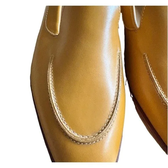 $168 NWOB EVERLANE Modern Loafer Italian Leather Honey Yellow Shoes WOMEN'S 10.5