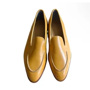 $168 NWOB EVERLANE Modern Loafer Italian Leather Honey Yellow Shoes WOMEN'S 10.5