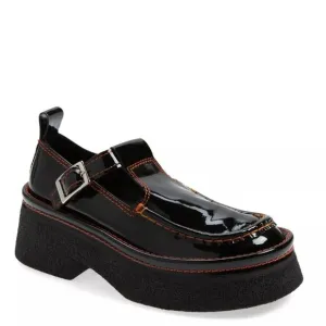 $350 E8 MIISTA Cathy Black Patent Brogues Loafers PLATFORM MARY JANE 38 (DB18)