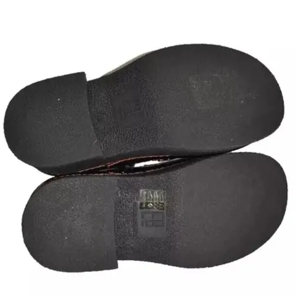 $350 E8 MIISTA Cathy Black Patent Brogues Loafers PLATFORM MARY JANE 38 (DB18)