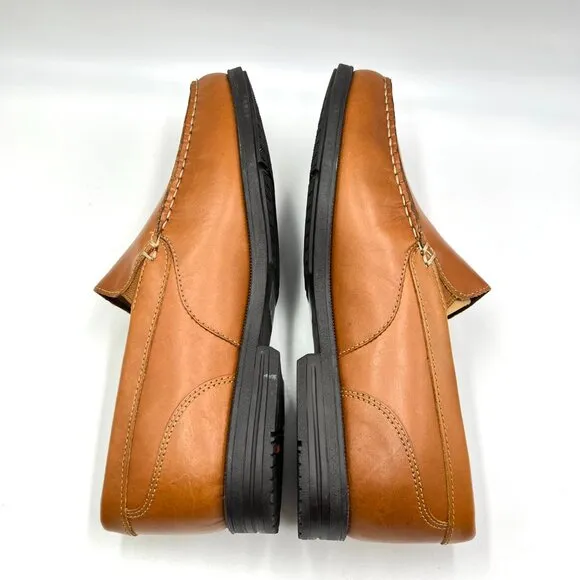 8.5W 8.5 WIDE WIDTH Rockport Mens Preston Venetian Brown Leather Loafers Shoes
