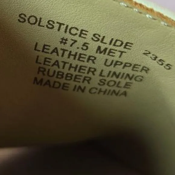 ABEO Solstice Slide Platform Sandals, Slip On/Espadrilles Orthotic Sz: 7.5 Cream