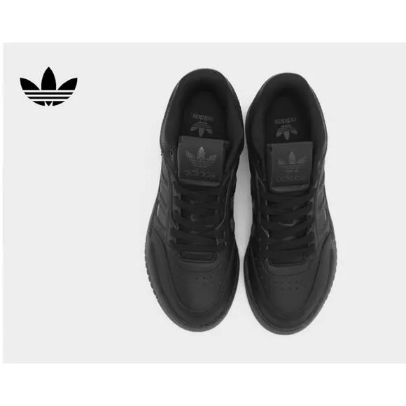 Adidas Drop Step Low J Original Kids Size 6.5 All Black New IG1053