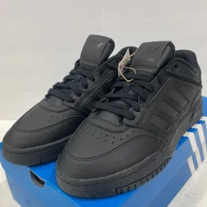 Adidas Drop Step Low J Original Kids Size 6.5 All Black New IG1053