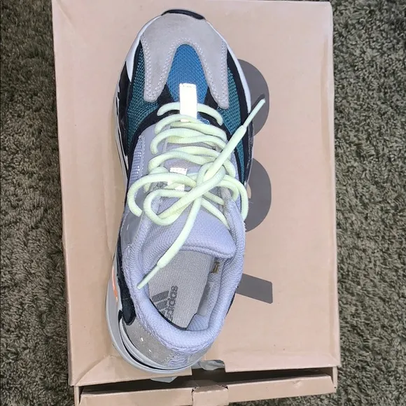 Adidas Gray and Orange Sneakers with Chunky Design