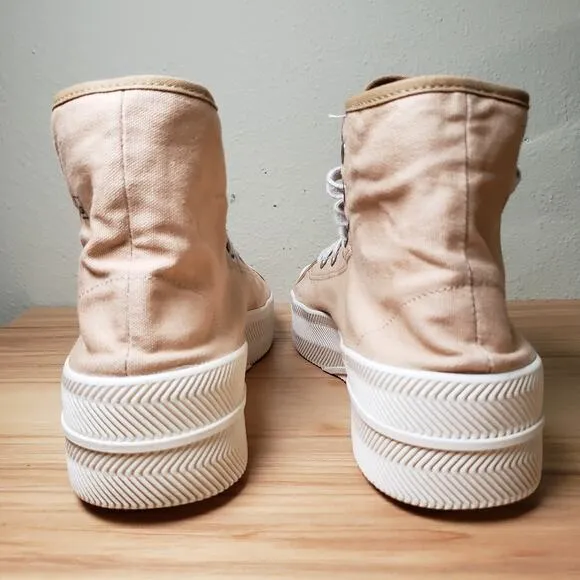 Adidas Mens 11 Nizza High Top Casual Sneakers Sand Beige Chunky Retro Streetwear