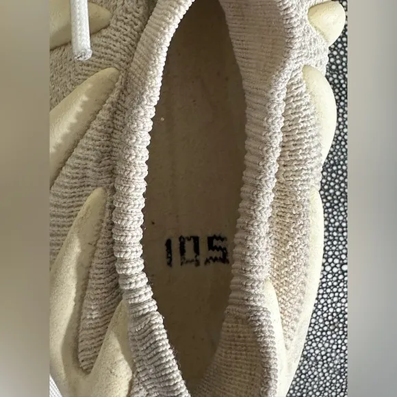 ADIDAS YEZZY Cream Sneakers Modern Sculptural Design