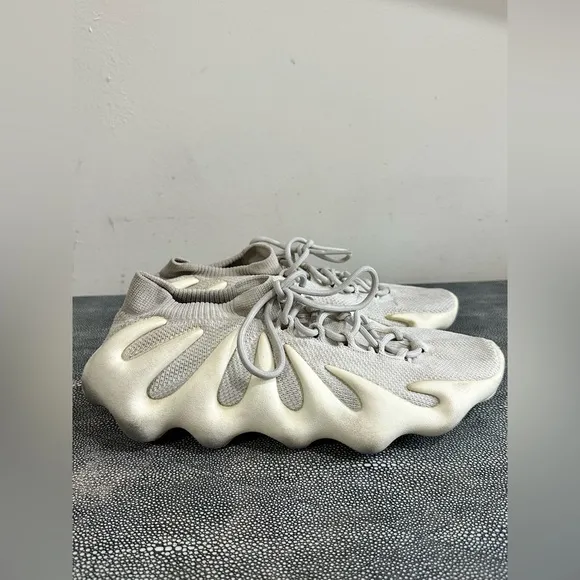 ADIDAS YEZZY Cream Sneakers Modern Sculptural Design