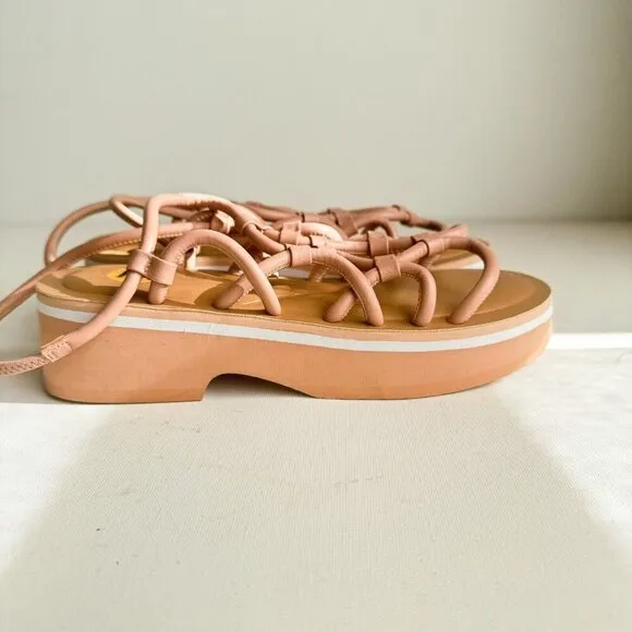 Aerosoles Nude Pink Strappy Summer Leather Sandals 7