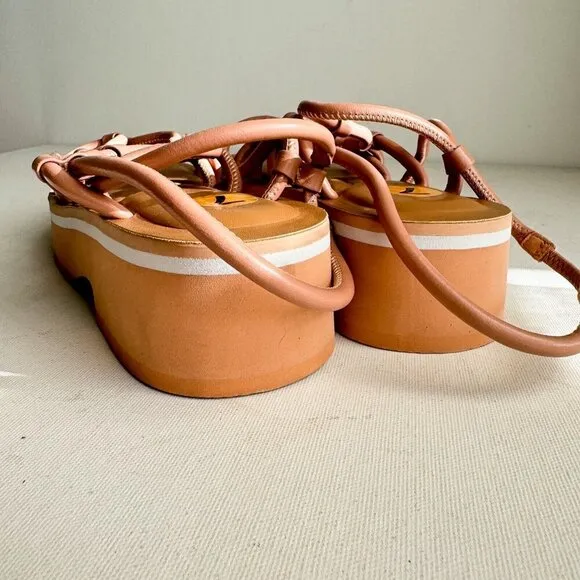Aerosoles Nude Pink Strappy Summer Leather Sandals 7