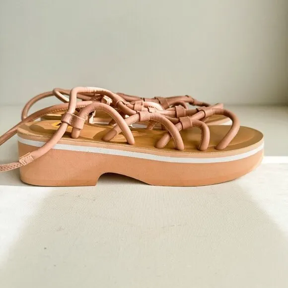 Aerosoles Nude Pink Strappy Summer Leather Sandals 7