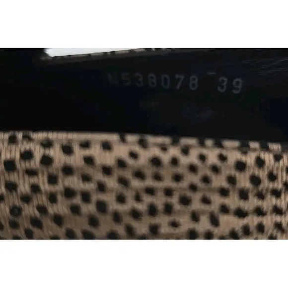 AGL Women's 39 Attilio Giusti Leombruni Pointed Toe Loafer Flats Mini Leopard