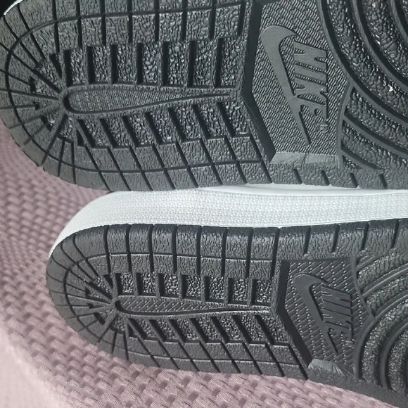 Air Jordan Black and White High-Top Sneakers