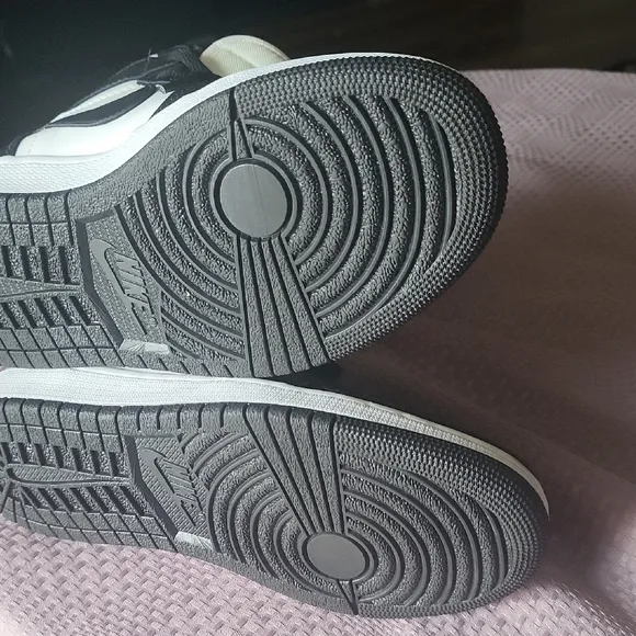 Air Jordan Black and White High-Top Sneakers
