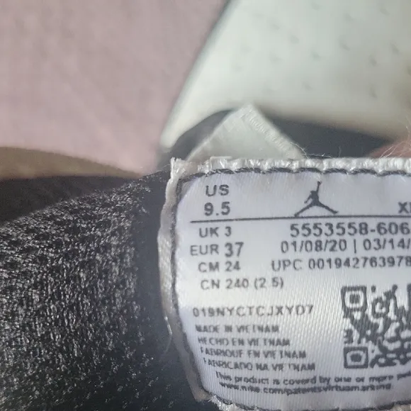 Air Jordan Black and White High-Top Sneakers