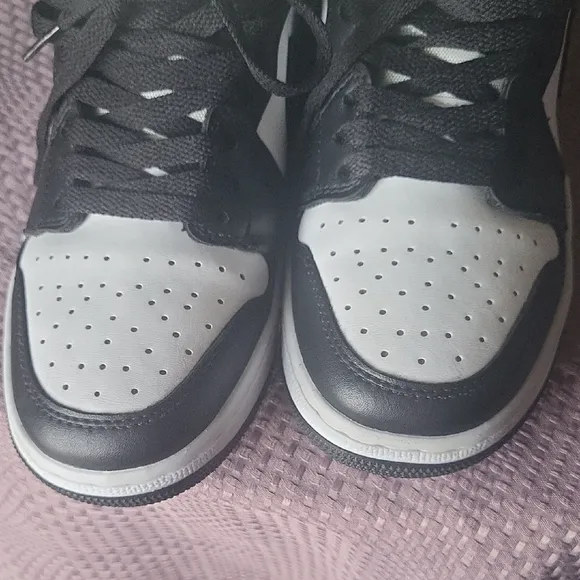 Air Jordan Black and White High-Top Sneakers