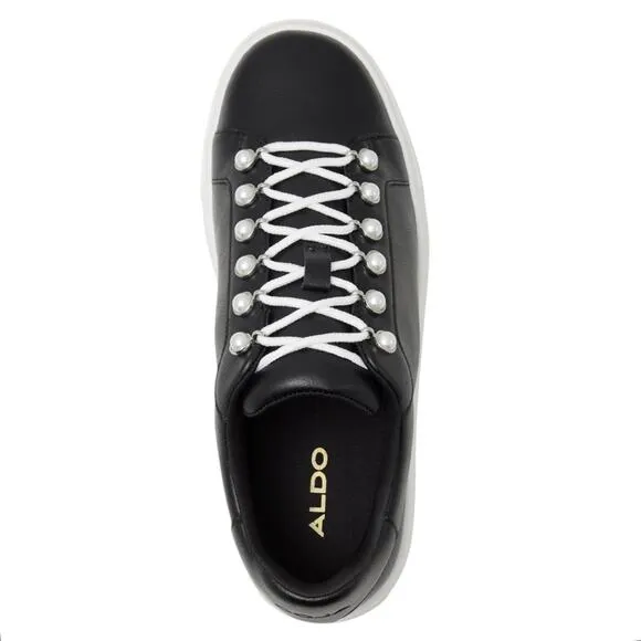 ALDO Women's Perlah Lace Up Platform Sneakers Black Size 11