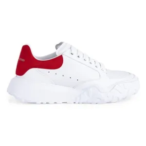 Alexander McQueen Court Sneakers White Red Women’s EU 41/US 11 $540