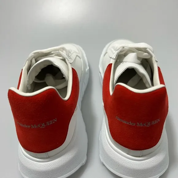 Alexander McQueen Court Sneakers White Red Women’s EU 41/US 11 $540