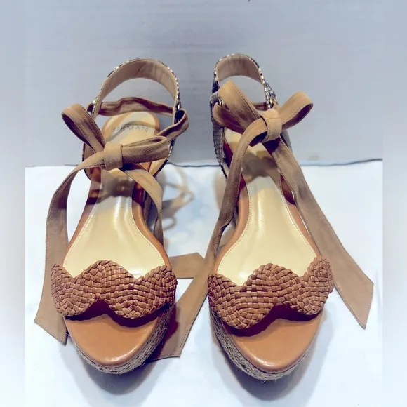 Alexandre BirmanElegant Tan Woven Sandals Size 37
