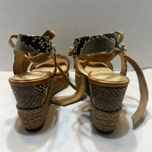 Alexandre BirmanElegant Tan Woven Sandals Size 37