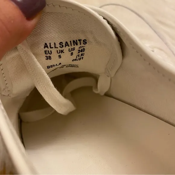 All Saints Suede Low Top Sneakers