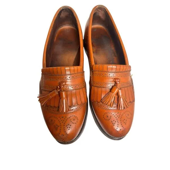 Allen Edmonds Bridgeton Brown Leather Tassel Dress Loafers Men’s Sz 8 D Workwear