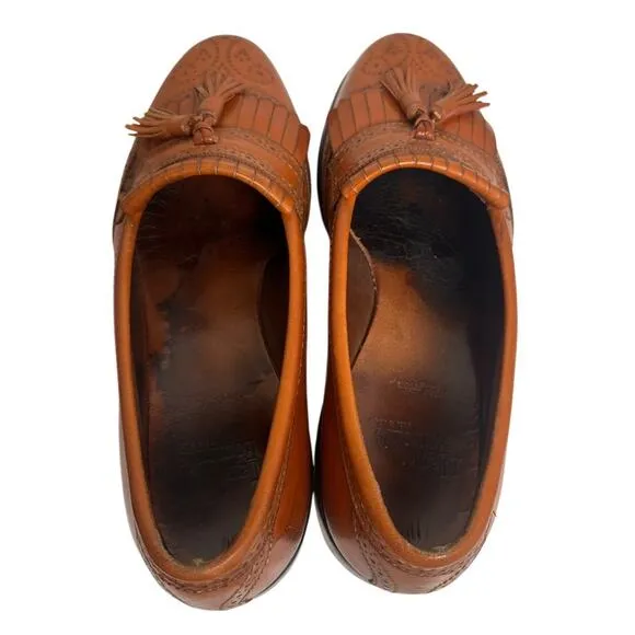 Allen Edmonds Bridgeton Brown Leather Tassel Dress Loafers Men’s Sz 8 D Workwear