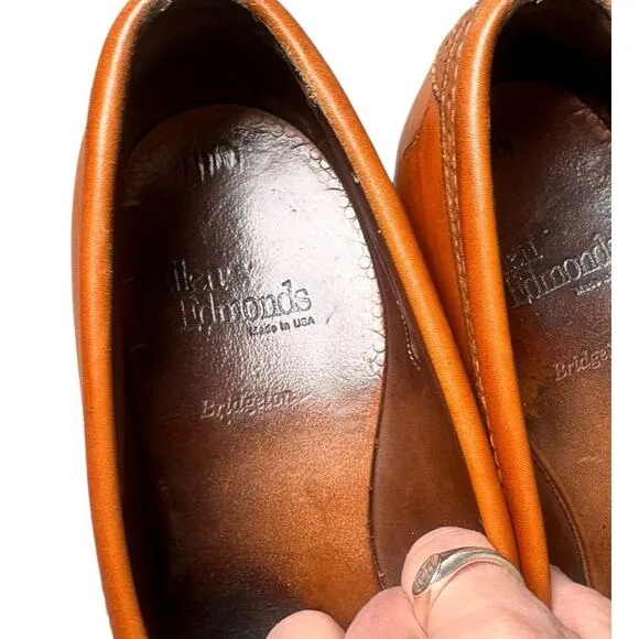 Allen Edmonds Bridgeton Brown Leather Tassel Dress Loafers Men’s Sz 8 D Workwear