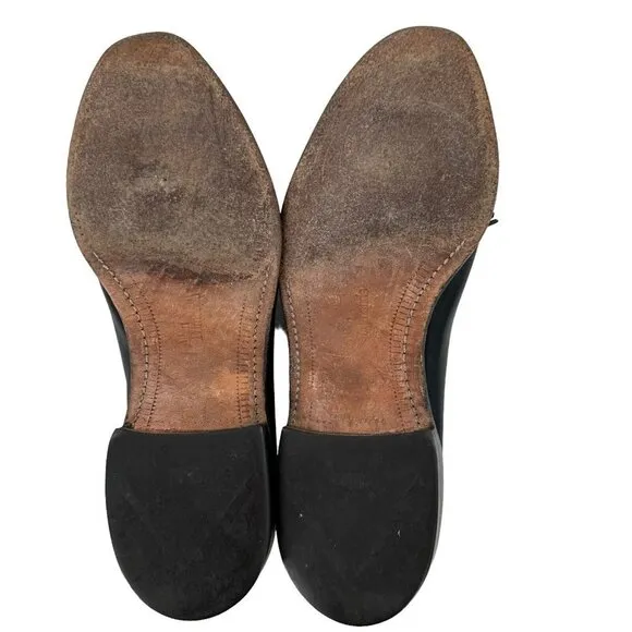 Allen Edmonds Grayson 8217 Black Leather Tassel Dress Loafers Shoes Size 12