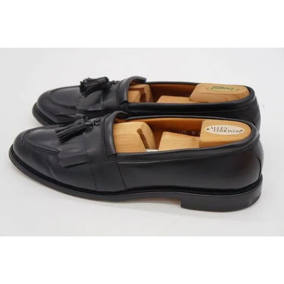 Allen Edmonds Newport Mens Kiltie Slip On Tassel Loafers Dress Shoe Black 11.5 B