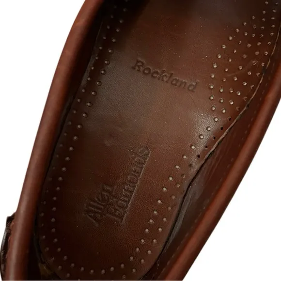 ALLEN EDMONDS Rockland Brown Leather Penny Loafers sz 8 D Dress Shoe Workwear