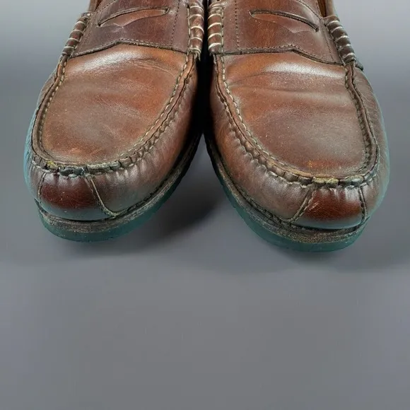 ALLEN EDMONDS Rockland‎ Men's Brown Leather Penny Loafer Shoes 42556 - SIZE 13 D