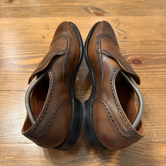Allen Edmonds SAPIENZA Dress Wingtip Brogue Loafers Black Mens 12 Slip On