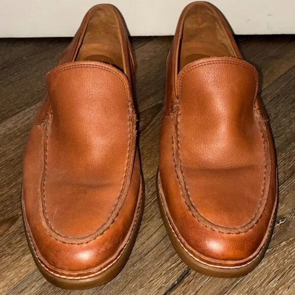 Allen Edmonds Wilder Brown Leather Loafers Classic Slip-On Dress Shoes 11.5 EEE