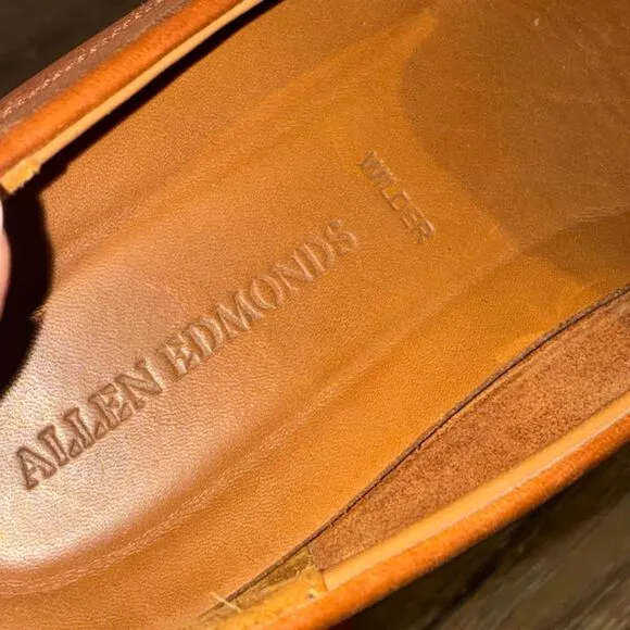 Allen Edmonds Wilder Brown Leather Loafers Classic Slip-On Dress Shoes 11.5 EEE