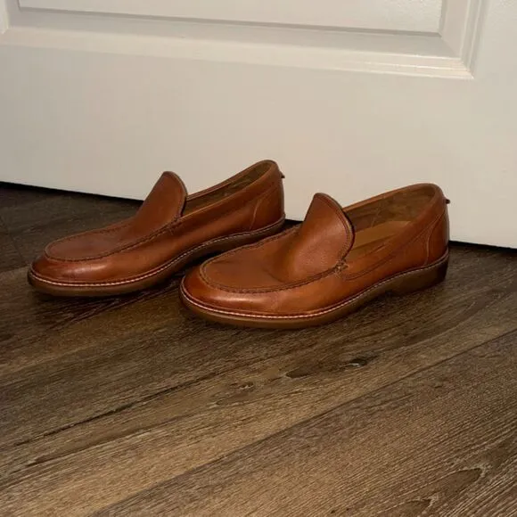 Allen Edmonds Wilder Brown Leather Loafers Classic Slip-On Dress Shoes 11.5 EEE