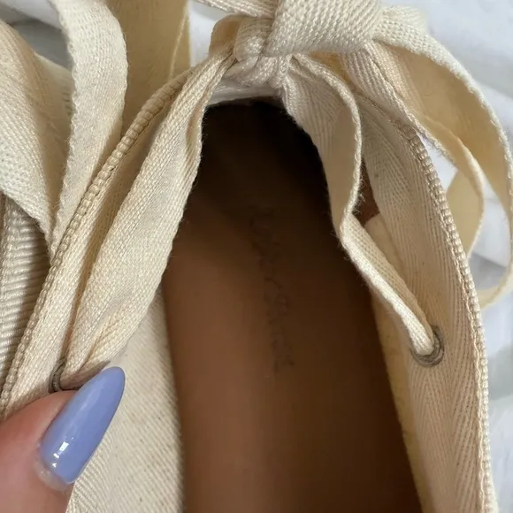 &amp; Other Stories Lace Up Fabric Espadrilles Sz 36 / 5.5
