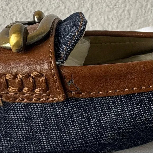 Anne Klein Aknoris Denim Loafers Size 8.5M - Used