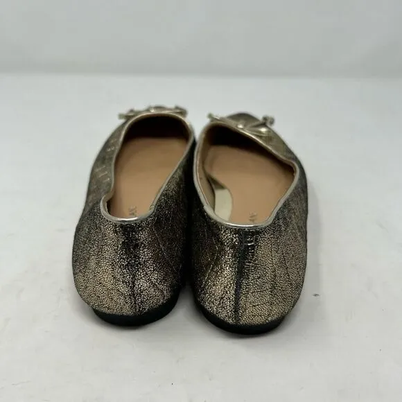 Antonio Melani gold tone ballet flats size 7.5