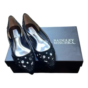 Badgley Mischa New in Box Gigi Black Pointed Toe Embellished Flats- Size 8