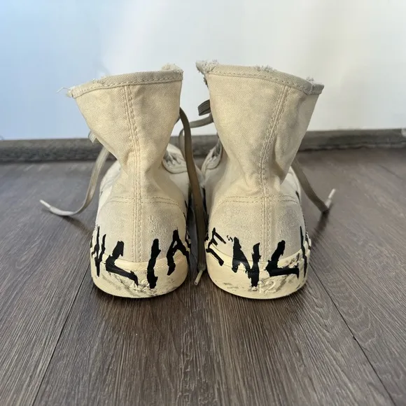 Balenciaga Paris High Top Graffiti Sneakers