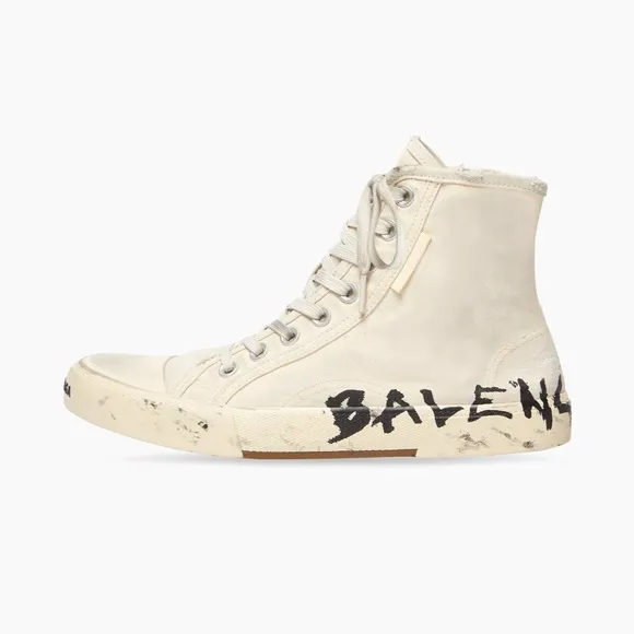 Balenciaga Paris High Top Graffiti Sneakers