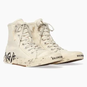 Balenciaga Paris High Top Graffiti Sneakers