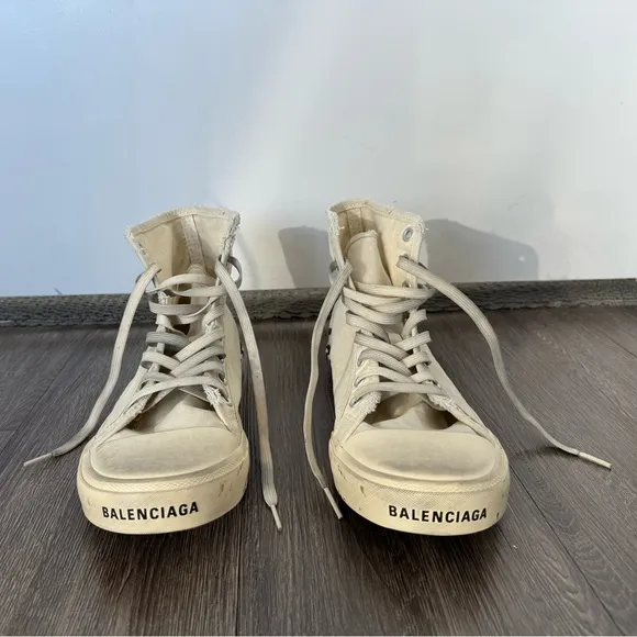 Balenciaga Paris High Top Graffiti Sneakers