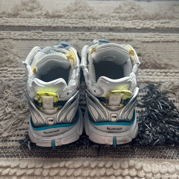 Balenciaga White and Gray Sneakers Athletic Design